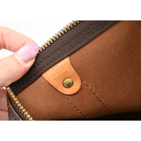 Louis Vuitton Monogram Keepall 55 Authentic Duffle Travel Bag Vintage Boston Bag - Picture 16 of 16